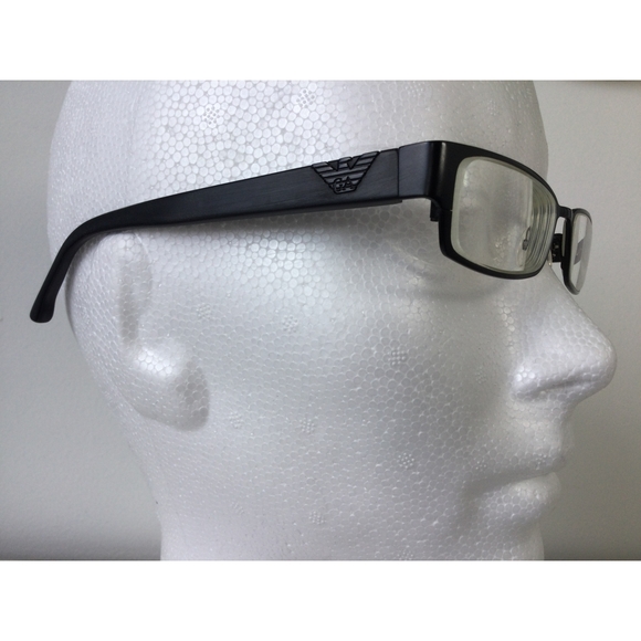 Giorgio Armani Rectangle Eyeglasses Designer Frame Black - Picture 2 of 10